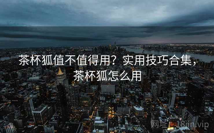 茶杯狐值不值得用？实用技巧合集，茶杯狐怎么用